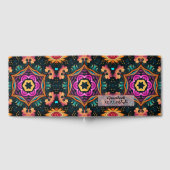 Pink Paisley Floral Gästebuch (Voll)