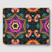 Pink Paisley Floral Gästebuch (Rückseite)