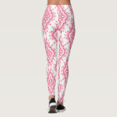 Pink Paisley Gemusterte Leggings (Rückseite)
