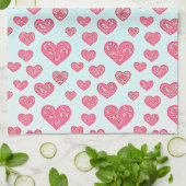 Pink Paisley Herbst Geschirrtuch (Gefaltet)