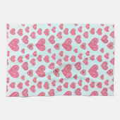 Pink Paisley Herbst Geschirrtuch (Horizontal)