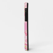 Pink Paisley iPhone Monogram Custom Case-Mate iPhone Hülle (Hinten/Links)