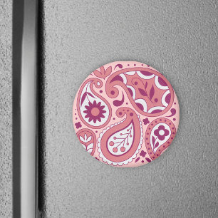 Pink Paisley Magnet