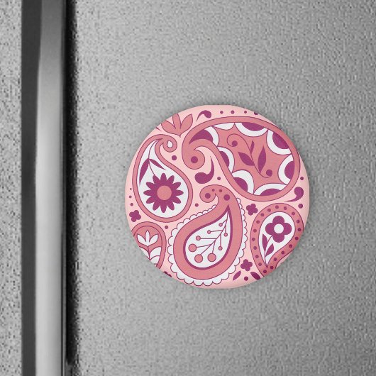 Pink Paisley Magnet