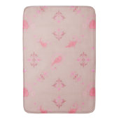 Pink Paisley Pattern Badematte (Vorderseite Vertikal)