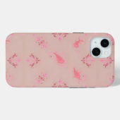 Pink Paisley Pattern Case-Mate iPhone Hülle (Rückseite (Horizontal))