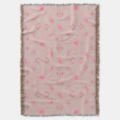 Pink Paisley Pattern Decke (Vorderseite Vertikal)