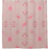 Pink Paisley Pattern Duschvorhang (Vorderseite)