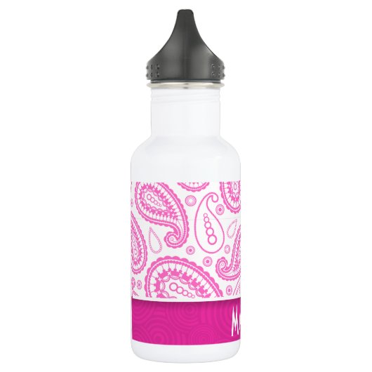 Pink Paisley Pattern Edelstahlflasche (Links)