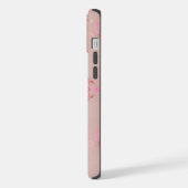 Pink Paisley Pattern iPhone Hülle (Linke Seite)