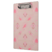 Pink Paisley Pattern Klemmbrett (Links)