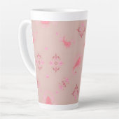 Pink Paisley Pattern Milchtasse (Linke Ecke)