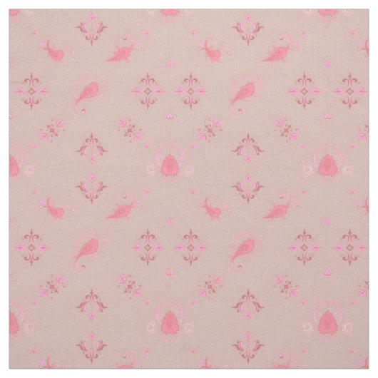 Pink Paisley Pattern Stoff (Muster)