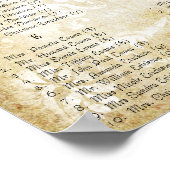 Pink Paisley Peacock Empfang Seekarte Poster (Ecke)