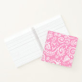 Pink Paisley "Pip" 8.5" x 8.5" SpiralNotebook Notizblock (Innenseite)