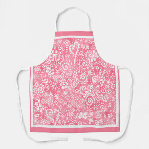 Pink Paisley Schürze