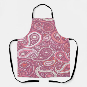 Pink Paisley Schürze