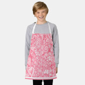 Pink-Paisley-Schürze des Kindes Schürze (Getragen)