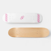 Pink Paisley Skateboard (Horizontal)