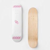 Pink Paisley Skateboard (Vorderseite)