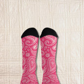 Pink Paisley Socken