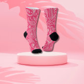 Pink Paisley Socken