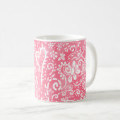 Pink Paisley Tasse (VorderseiteRechts)