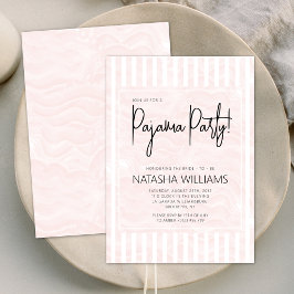 Pink Pajama Party Schlummerband Chic Einladung