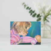 Pink Pajamas Postkarte (Stehend Vorderseite)