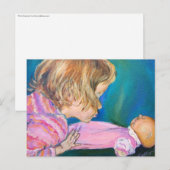 Pink Pajamas Postkarte (Vorne/Hinten)