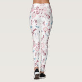 Pink Palette William Morris Design Leggings (Rückseite)