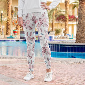 Pink Palette William Morris Design Leggings