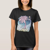 Pink Palm & Blue Bird Women's T - Shirt (Vorderseite)