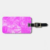 Pink Palm Fronds Gepäckanhänger (Vorderseite horizontal)