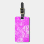 Pink Palm Fronds Gepäckanhänger (Vorderseite vertikal)