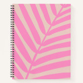 Pink Palm Leaf Notizblock (Vorderseite)