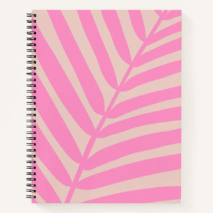 Pink Palm Leaf Notizblock