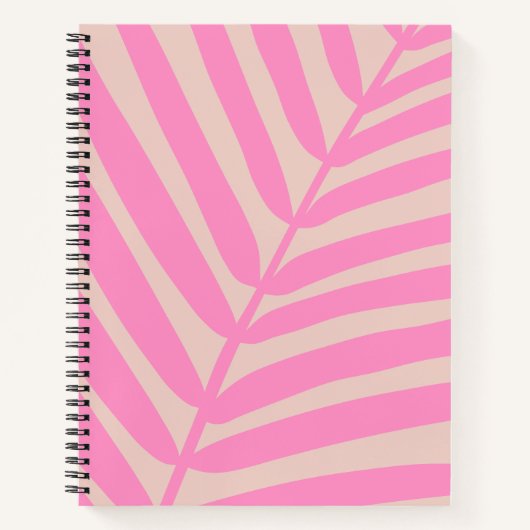 Pink Palm Leaf Notizblock (Vorderseite)