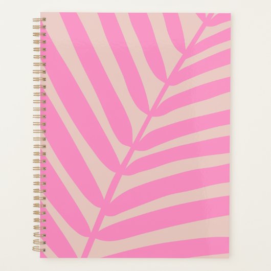Pink Palm Leaf Planer (Vorderseite)