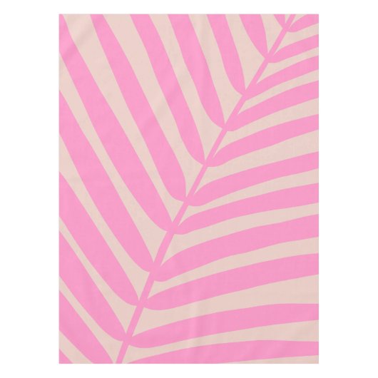 Pink Palm Leaf Tischdecke (Vorderseite)