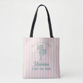 Pink Palm Spring Pastel Beach Baby Dusche Tasche (Vorderseite)