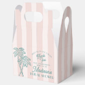 Pink Palm Spring Pastell Beach Brautparty Geschenkschachtel (Offen)