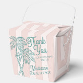 Pink Palm Spring Pastell Beach Brautparty Geschenkschachtel (Vorderseite)