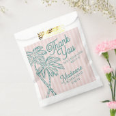 Pink Palm Spring Pastell Beach Gastgeschenk Geschenktütchen (Versiegelt)