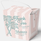 Pink Palm Spring Pastell Beach Junggeselinnen-Absc Geschenkschachtel (Rückseite)