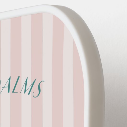 Pink Palm Spring Pastell Beach Junggeselinnen-Absc Pickleball Schläger (Linke Seite)