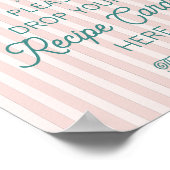 Pink Palm Springs Beach Lounge Poster (Ecke)