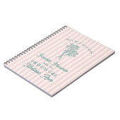 Pink Palm Springs Favorit Erinnerungen mit Geburts Notizblock (Linke Seite)