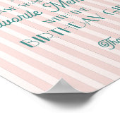 Pink Palm Springs Favorit Erinnerungen mit Geburts Poster (Ecke)