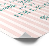 Pink Palm Springs Favorite Erinnerungen mit Braut Poster (Ecke)